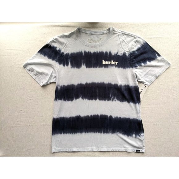 2 Lot Men's Hurley Everyday Washed T-Shirt Size Large Tie Dye Blue Green NEW - Picture 6 of 7